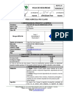 Ficha de Seguridad Yeso