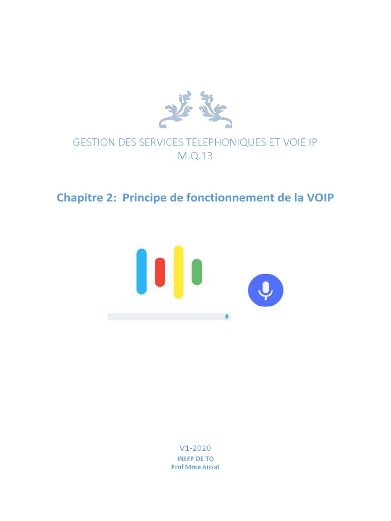 Fonctionnement des Codecs VoIP | PDF | Échantillonnage (signal) | Voix ...