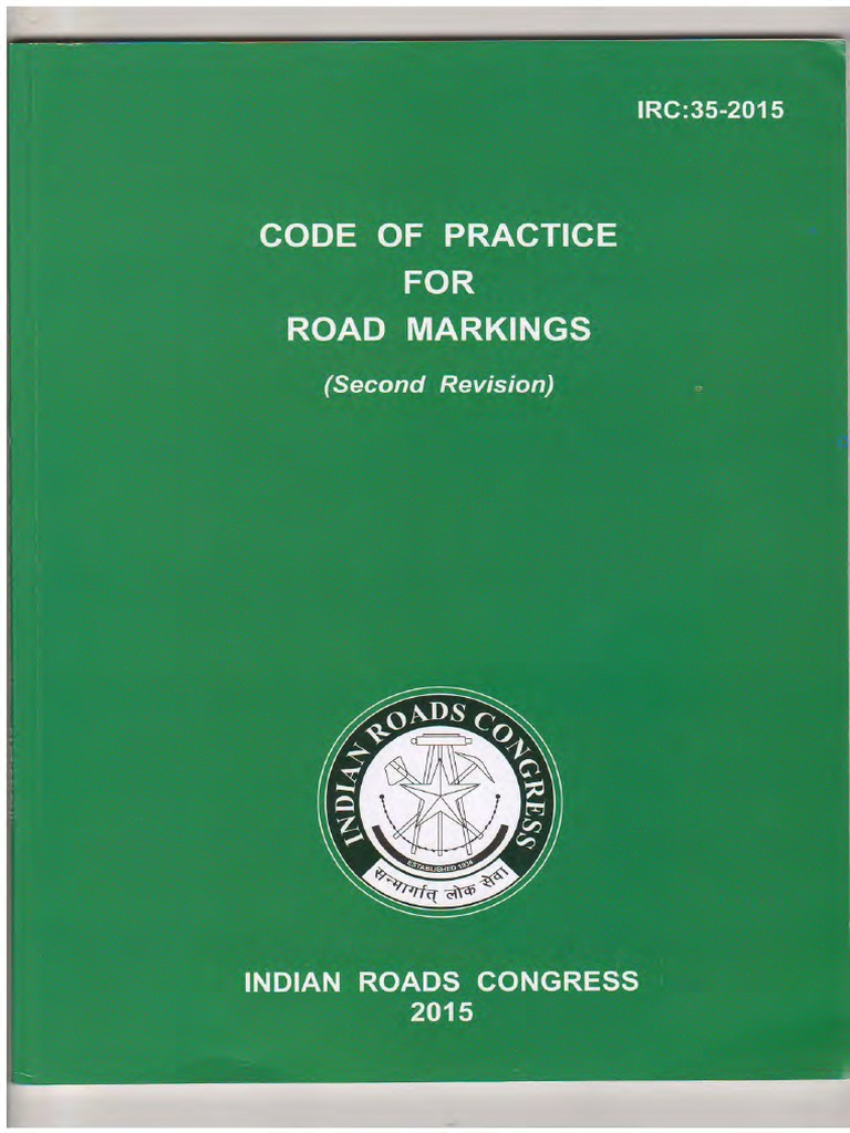 IRC-35-2015 - Code of Practice For Road Markings (Second Revision) PDF ...