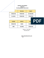 Jadwal Pelajaran PDF