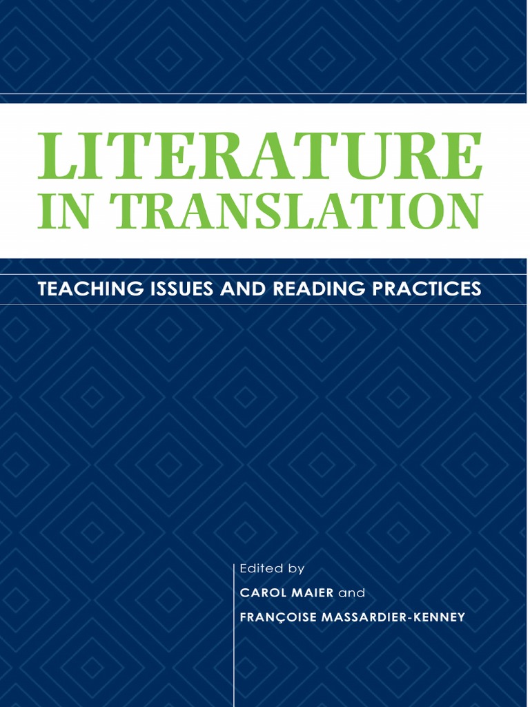 Translation Studies) Maier, Carol - Massardier-Kenney, Francoise - Literature in Translation