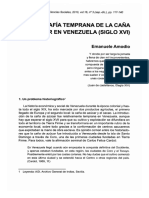 Amodio, Emanuele - Geografía Temprana de La Caña de Azúcar en Venezuela (Siglo XVI)