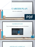 My Career Plan: How To Be A Mathematician