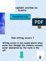 2.3 Transport System in Plants: Transpiration