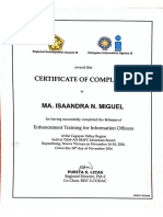 Enhancement training for info officers