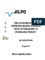 MILPO - Final-COMO LOS SISTEMAS DE GESTION CONTRIBUYEN A MEJORAR LA CALIDAD DE VIDA DE LOS TRABAJADORES Y LA EFICIENCIA EN EL PRODUCTO