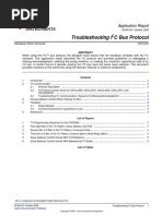 Troubleshooting I C Bus Protocol: Application Report