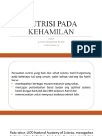 Nutrisi Pada Kehamilan