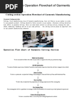 Cutting Section Operation Flowchart of Garments Manufacturing