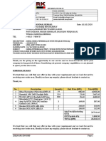 Zielmark SDN Bhd Quotation for TNB Electrical Supply Works