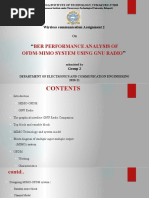 Ber Performance Analysis of Ofdm-Mimo System Using Gnu Radio