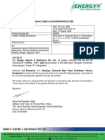 Manufacturer Authorization Letter - S.A. Enterprise (TCB Godown - MPA)