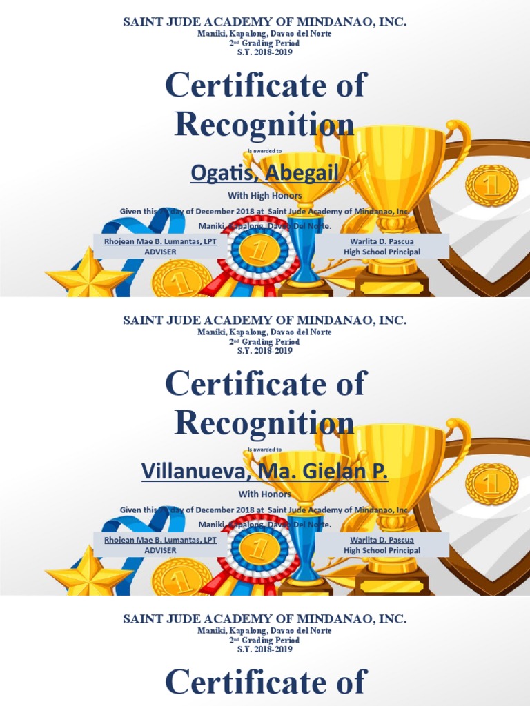 Ignatius 2nd Recognition | PDF | Mindanao