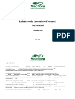 Relatório de Inventário Florestal da Fazenda Palmital em Pompéu - MG