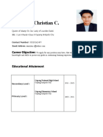 Ramayan, Christian C: Career Objective