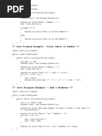 Java Program Example - Print Table of Number