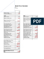 Brake Force Calculator: Bold Red