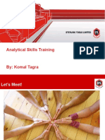 Learn Analytical Skills for Problem Solving