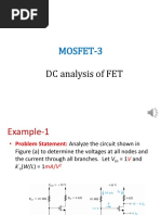 Mosfet-3: DC Analysis of FET