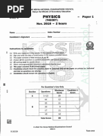 Physics Paper 1 - Form 4 Term 1 End Term Exams 2024 Set 1-271 | PDF ...