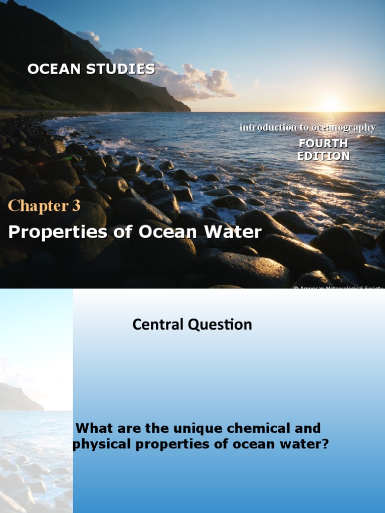 3 Properties of Sea Water PDF Latent Heat Properties Of Water