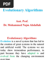 Evolutionary Algorithms: Asst. Prof. Dr. Mohammed Najm Abdullah