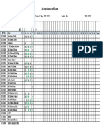 Attendance Sheet: Course Name: Microprocessor & Interfacing Course Code: EEE 3207 Batch: 7th Fall 2020