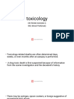 Toxicology: DR Frank Kakuba G MD, Mmed Path (Mak)