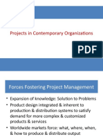 Projects in Contemporary Organizations