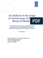 Project report-An Analysis of the  use of Plastic money in Mumbai-4 (1)