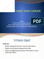 TITRASI OBAT DAN CAIRAN