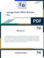 Indogerman Wire Screen Co.: Wire Mesh and Sifter Sieves Manufacturers