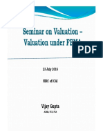 NIRC - ICAI - FEMA Valuation - 23 July 2016 - Vijay Gupta