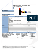 Technical Specification of Submersible Cable 3x35 RM 1100 V Cable