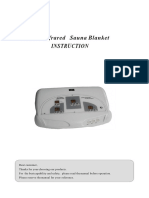 Instruction 3 Parts Infrared Sauna Blanket