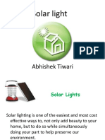 Solar Light: Abhishek Tiwari