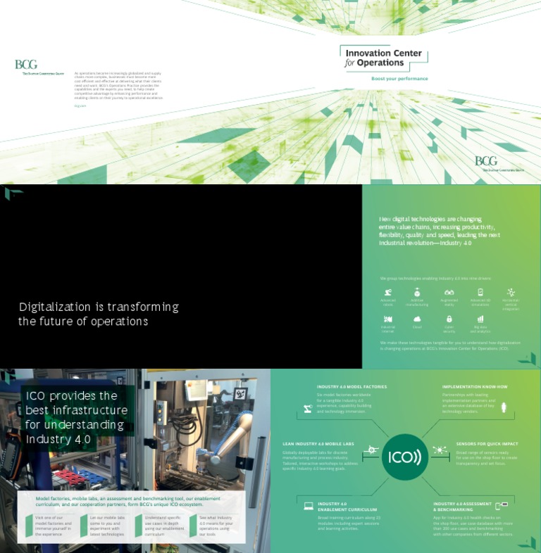 BCG's ICO: Empowering Industry 4.0 | PDF | Automation | Robot