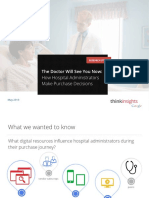 How Hospital Administrators Make Purchase Decisions - Research Studies
