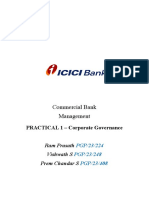 Commercial Bank Management: PRACTICAL 1 - Corporate Governance