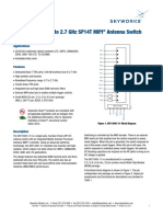 Sky13491-31: 0.7 To 2.7 GHZ Sp14T Mipi Antenna Switch: Data Sheet