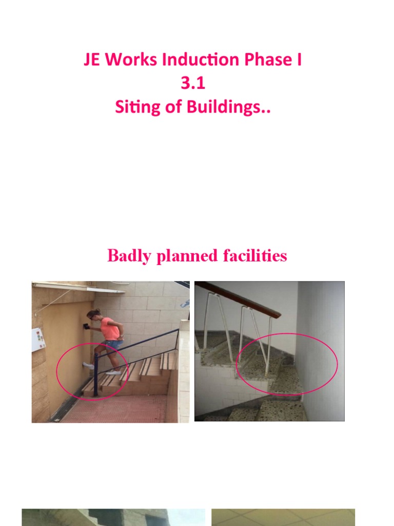 JE Works Induction Phase I 3.1 Siting of Buildings. PDF Building