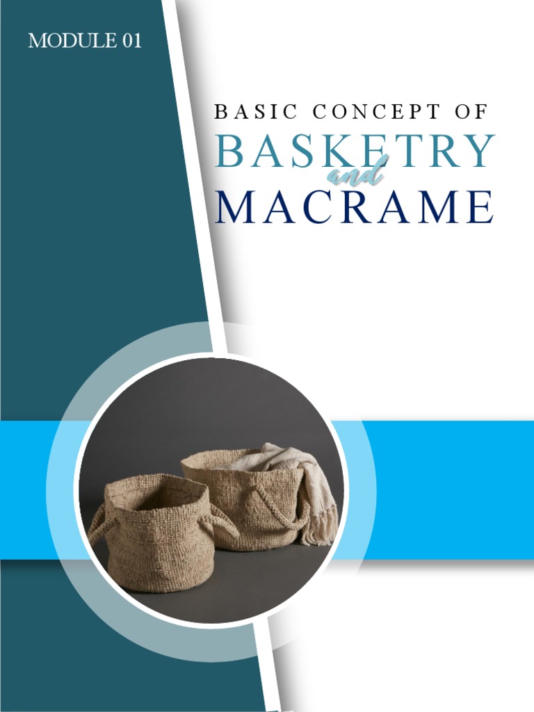 01 Introduction To Macrame and Basketry PDF Crafts Handicrafts