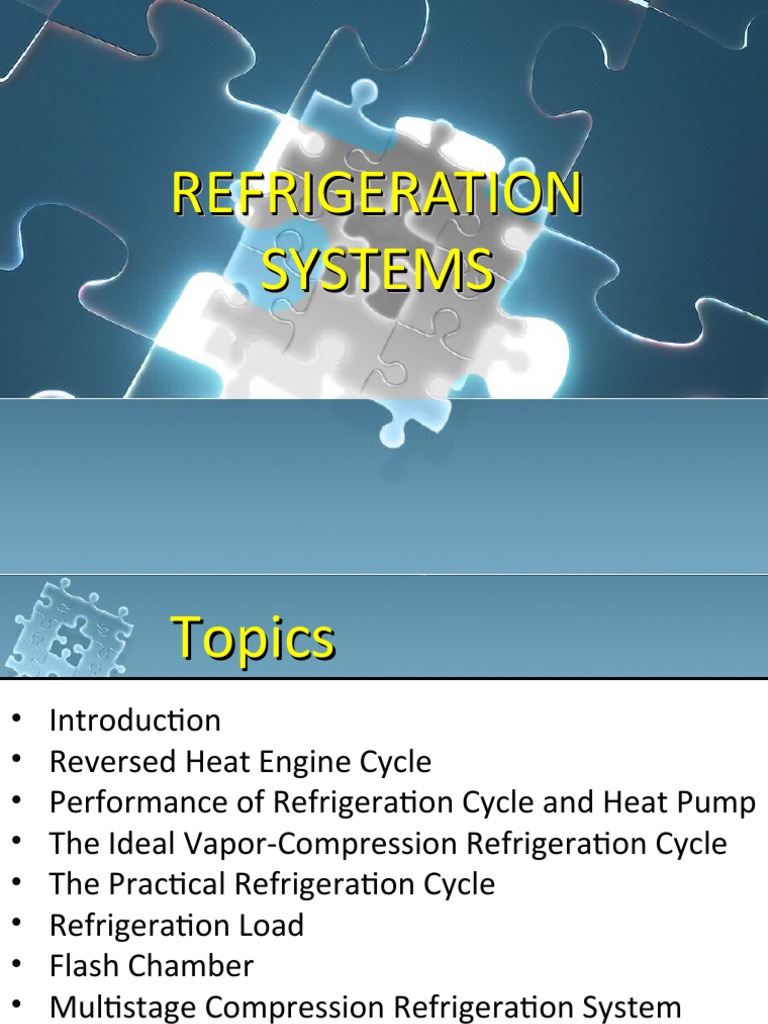 Refrigeration Systems Refrigeration Systems PDF Chlorofluorocarbon
