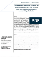 Treinamento de Habilidades Sociais Na Dependência de Internet PDF