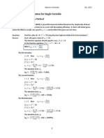 Part I: Numerical Solution For Single Variable: 1.1. Newton-Raphson Method