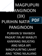 Ako'Y Magpupuri Sa Panginoon (3X) Purihin Natin Ang Panginoon