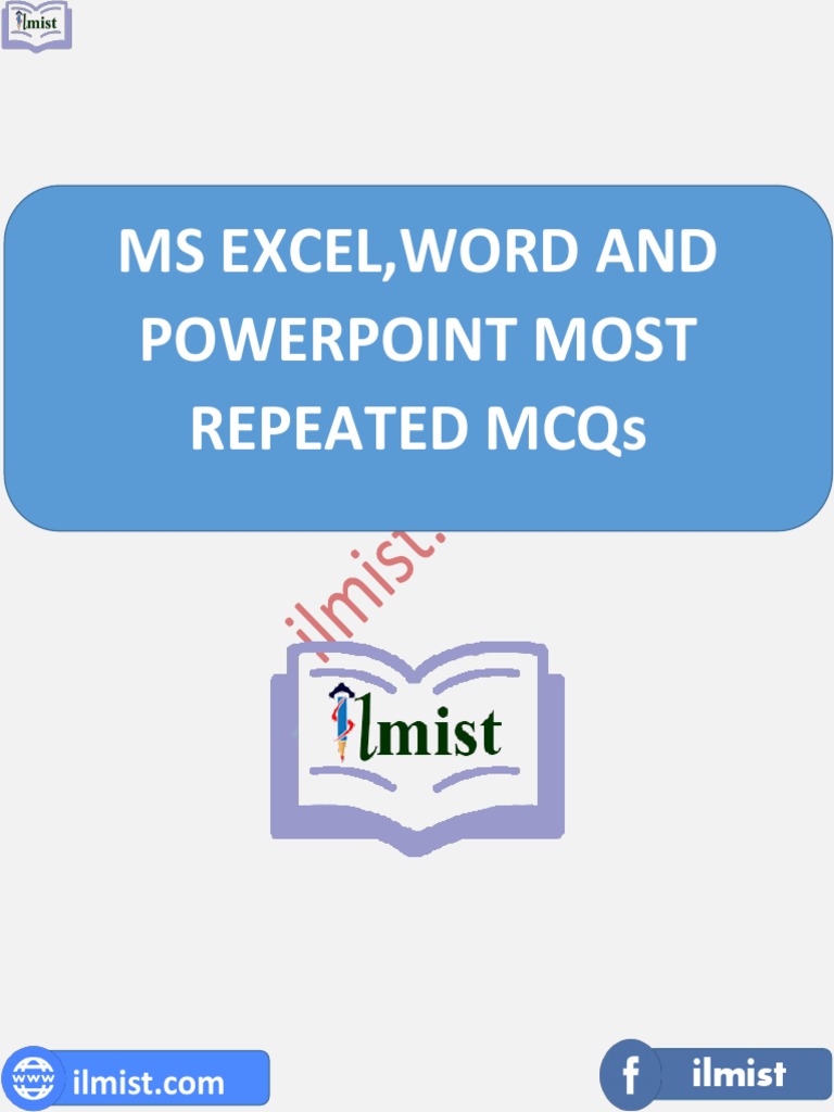 MS Office MCQs: Excel, Word, PowerPoint | PDF | Microsoft Excel ...