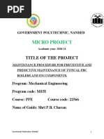 Micro Project: Title of The Project