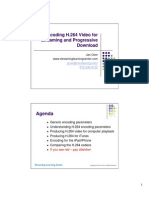 Encoding H.264 Video Forstreaming and Progressive Download