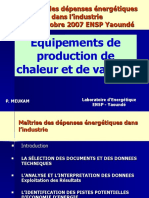 Production de Chaleur Et Vapeur